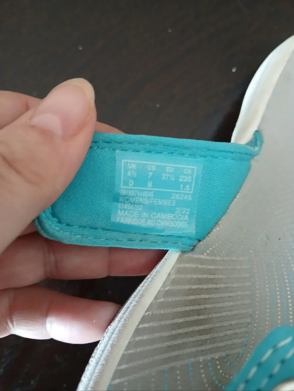 Clark's Breeze Sea Cloudsteppers Aqua Size 7 Slip On